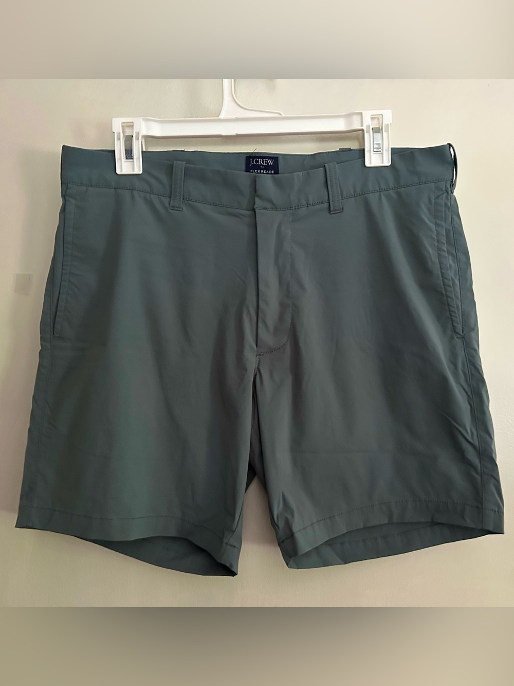 J. Crew Flex Tech Shorts Men 33 Teal Green Stretch Lightweight Performance Golf
